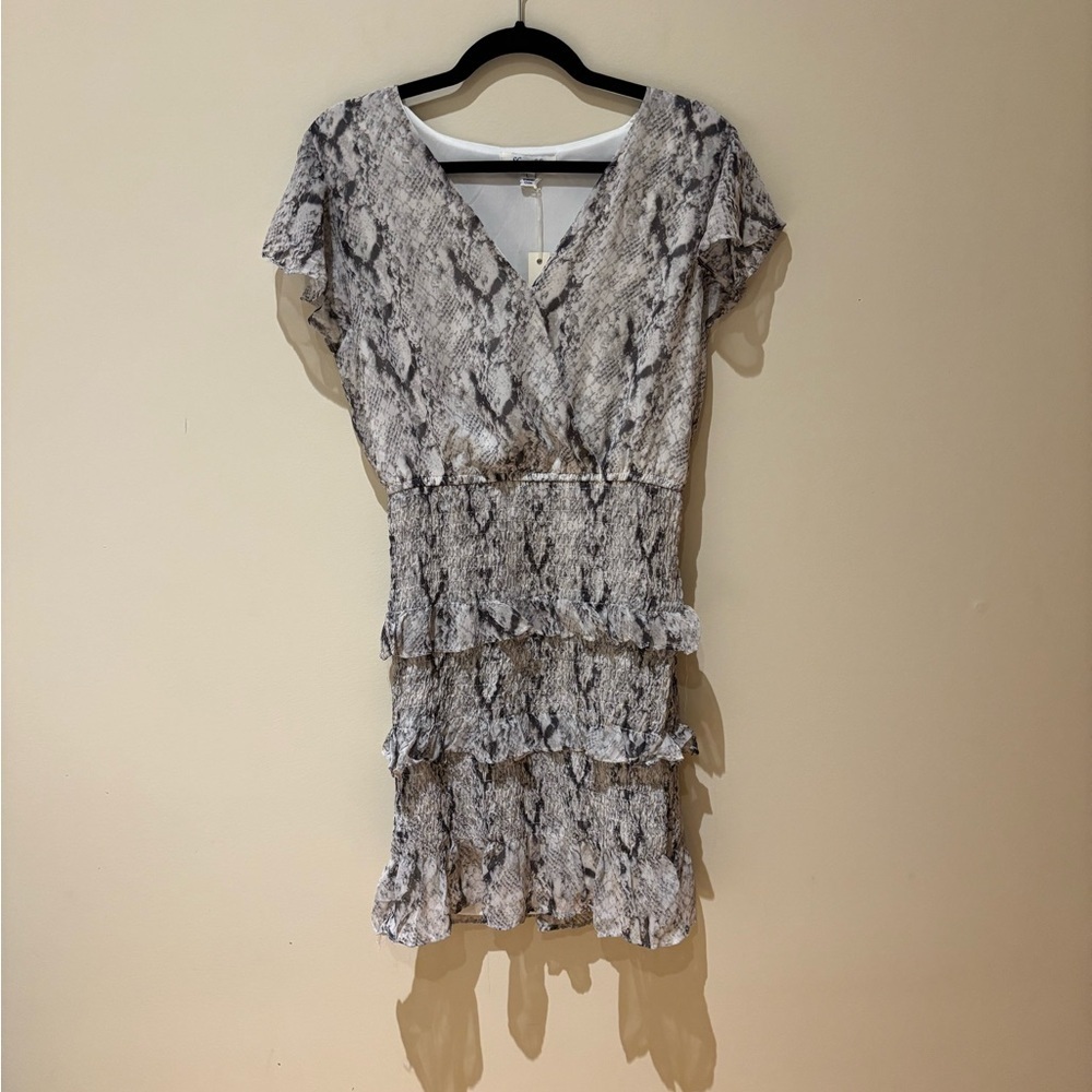 She + Sky Gray Black Mini Dress